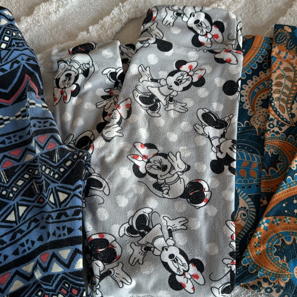 4 Pairs Lularoe Kids Leggings Size S/M
